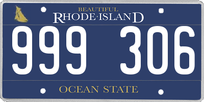 RI license plate 999306