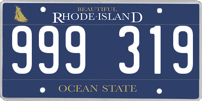 RI license plate 999319