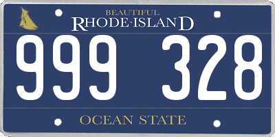 RI license plate 999328