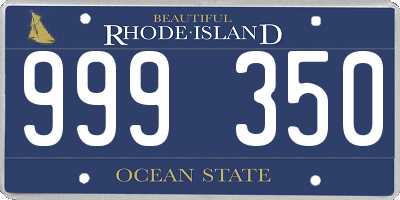 RI license plate 999350