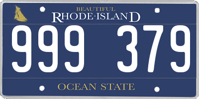 RI license plate 999379