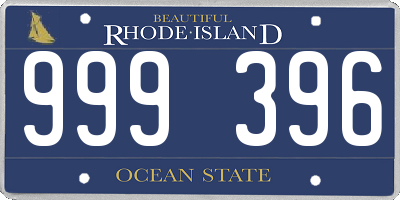 RI license plate 999396