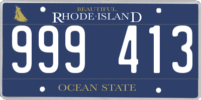 RI license plate 999413