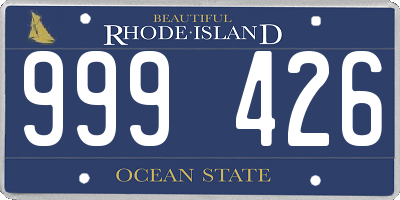 RI license plate 999426