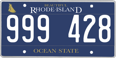 RI license plate 999428