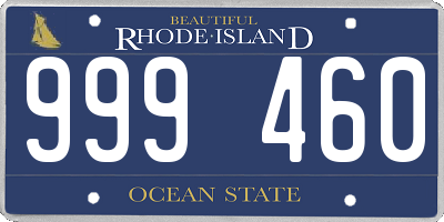 RI license plate 999460