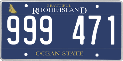 RI license plate 999471