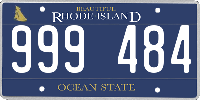 RI license plate 999484