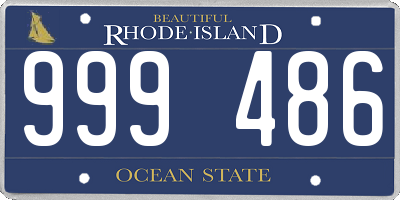 RI license plate 999486