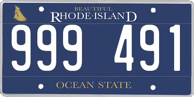 RI license plate 999491