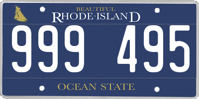 RI license plate 999495