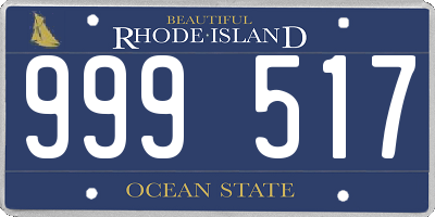 RI license plate 999517