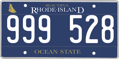 RI license plate 999528