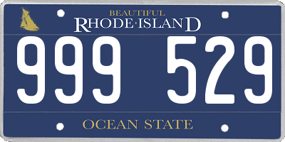 RI license plate 999529