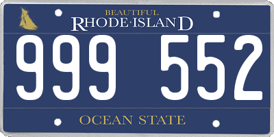 RI license plate 999552