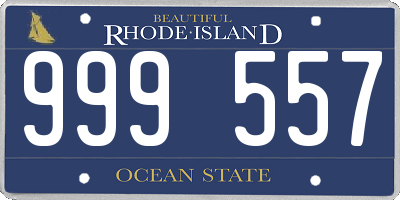 RI license plate 999557