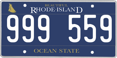 RI license plate 999559