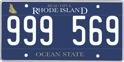 RI license plate 999569