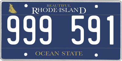 RI license plate 999591