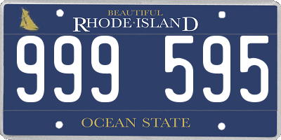 RI license plate 999595