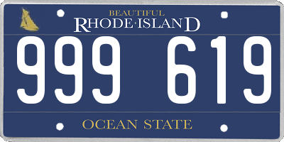 RI license plate 999619