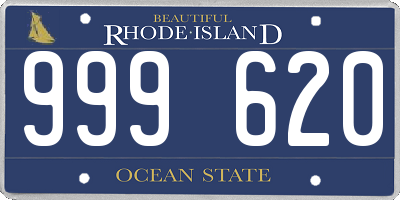 RI license plate 999620