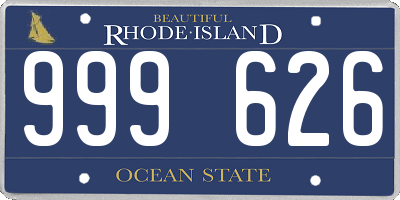 RI license plate 999626