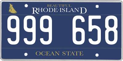 RI license plate 999658