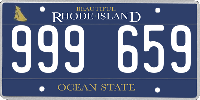 RI license plate 999659