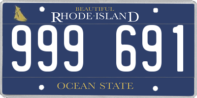 RI license plate 999691