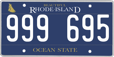 RI license plate 999695