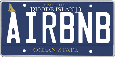 RI license plate AIRBNB