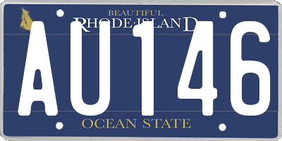 RI license plate AU146