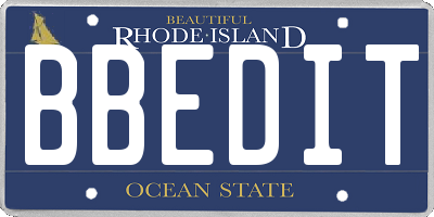 RI license plate BBEDIT