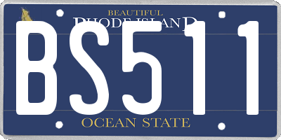 RI license plate BS511