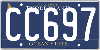 RI license plate CC697