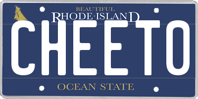 RI license plate CHEET0