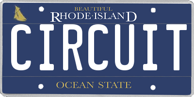 RI license plate CIRCUIT