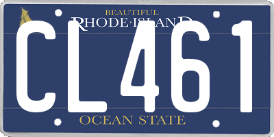 RI license plate CL461