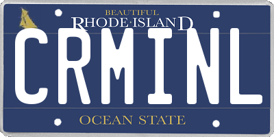 RI license plate CRMINL
