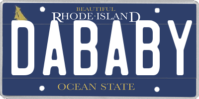 RI license plate DABABY