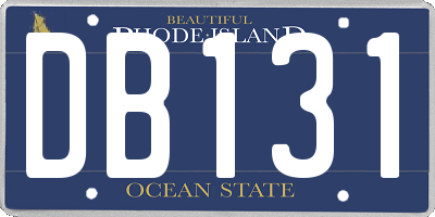 RI license plate DB131