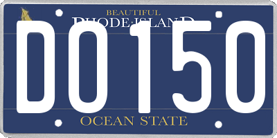 RI license plate DO150