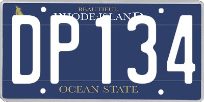 RI license plate DP134