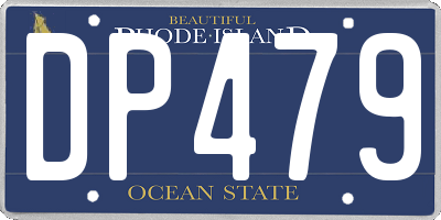 RI license plate DP479