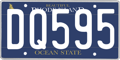 RI license plate DQ595