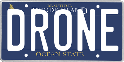 RI license plate DRONE