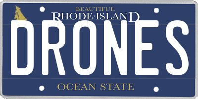 RI license plate DRONES
