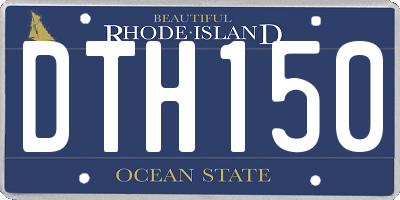 RI license plate DTH150