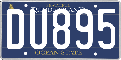 RI license plate DU895